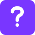 Icon of a question mark